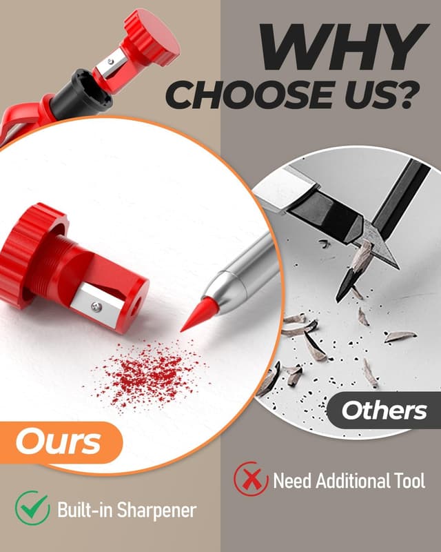 Thumbnail 2 de Nicpro Matite carpentiere 18 pezzi ✏