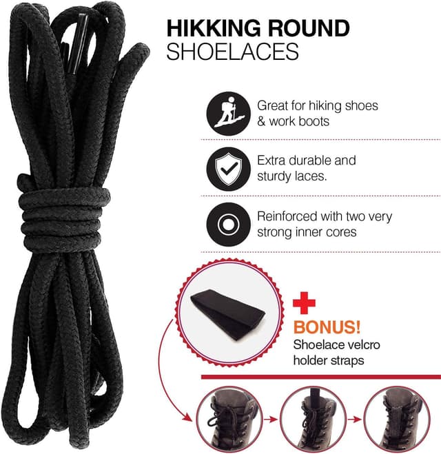 Thumbnail 1 de CUBSER 3 Paar reißfeste Schnürsenkel 5 mm