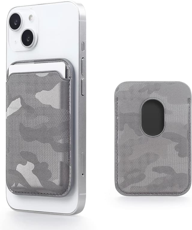 Detalle de WALLFID Porte-cartes MagSafe, cuir RFID