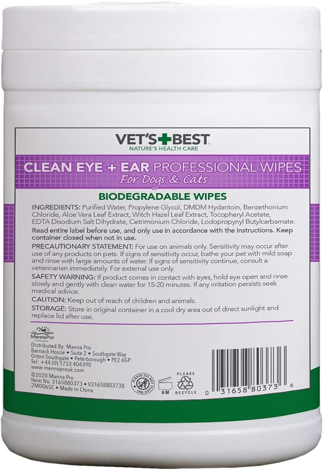 Thumbnail 1 de Vet's Best Eye and Ear Wipes 160