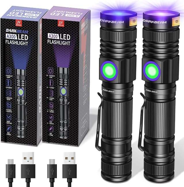 Detalle de DARKBEAM UV torch 365nm 10W blacklight