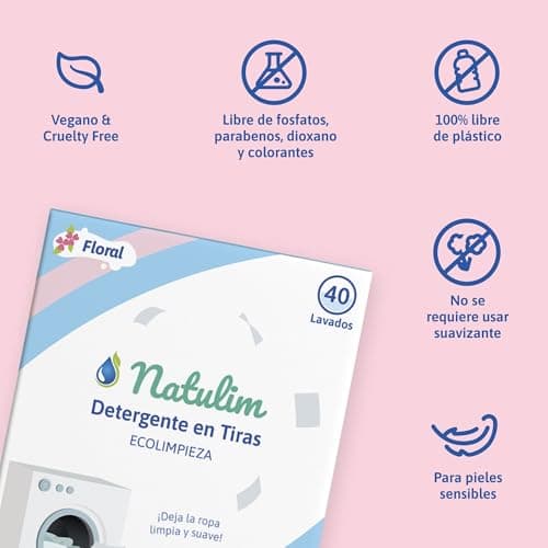 Detalle 2 de Natulim Detergente en Tiras 40 lavados