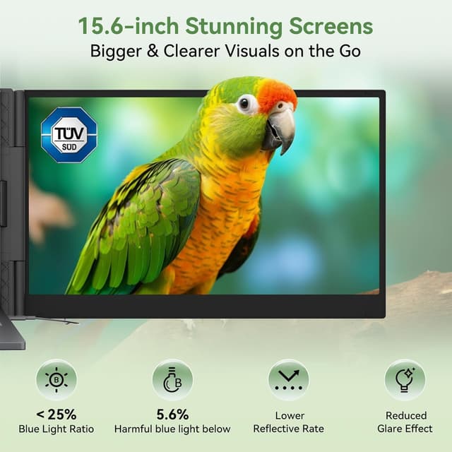 Detalle de Blackview DCM8 Dual 15.6" FHD IPS portable laptop screen extender (Ultra-thin 4.5mm, 1kg)