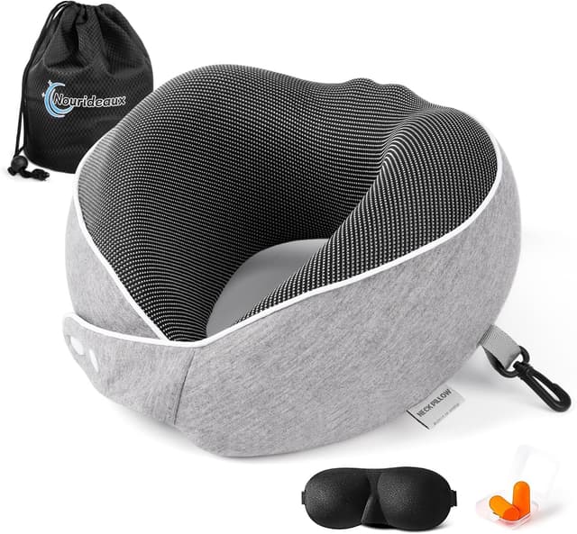 Detalle de Nourideaux Nackenkissen Grau Reise Set