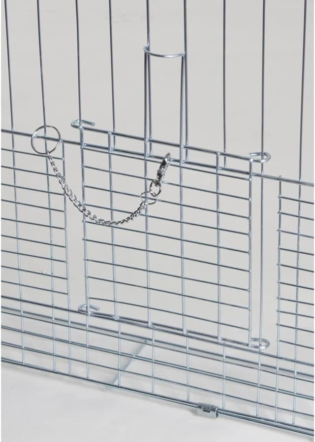 Detalle de Enclos extérieur Kerbl Pet pour jeunes animaux avec barrière anti-évasion – 144 x 112 x 60 cm