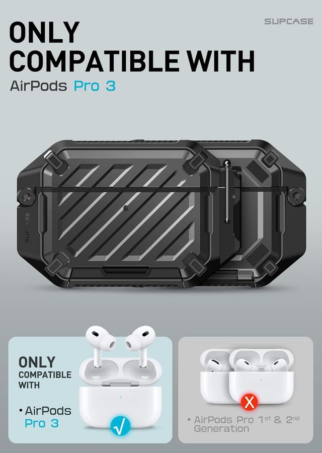 Detalle 2 de SUPCASE AirPods Pro 3 Case 10 ft