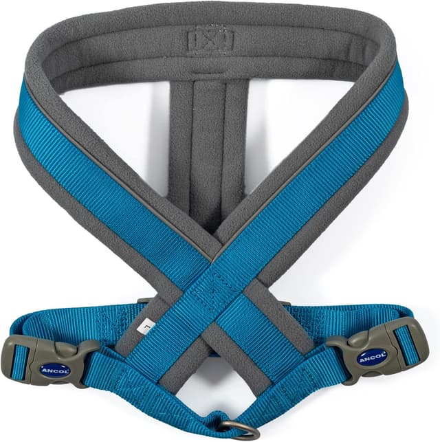 Detalle 2 de Ancol Viva Padded Harness in Blue (Large, 52–71cm) – comfortable, reflective dog harness