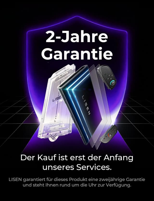 Thumbnail 5 de LISEN Panzerglas für Nintendo Switch 2 – 2 Stück