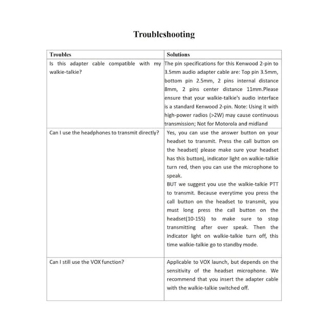 Detalle 2 de Retevis TCK01 cavo di trasferimento con auricolare 2 pin Kenwood ↔ jack 3,5 mm per walkie talkie compatibili