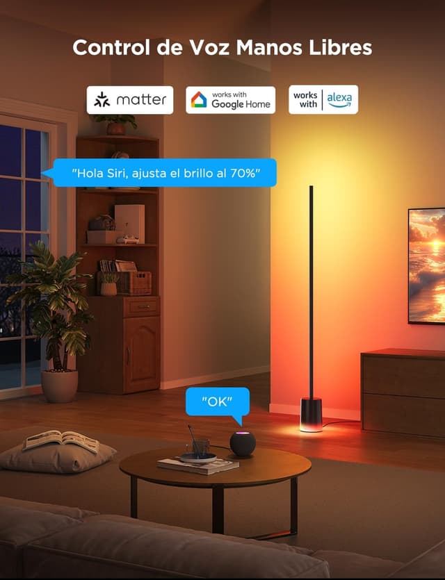 Thumbnail 3 de Govee RGBIC Lámpara de Pie LED 🌈 - Control Remoto y APP