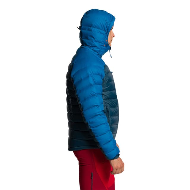 Detalle de Trangoworld Chaqueta de hombre Lugo v02 con plumón reciclado europeo y tejido reciclado