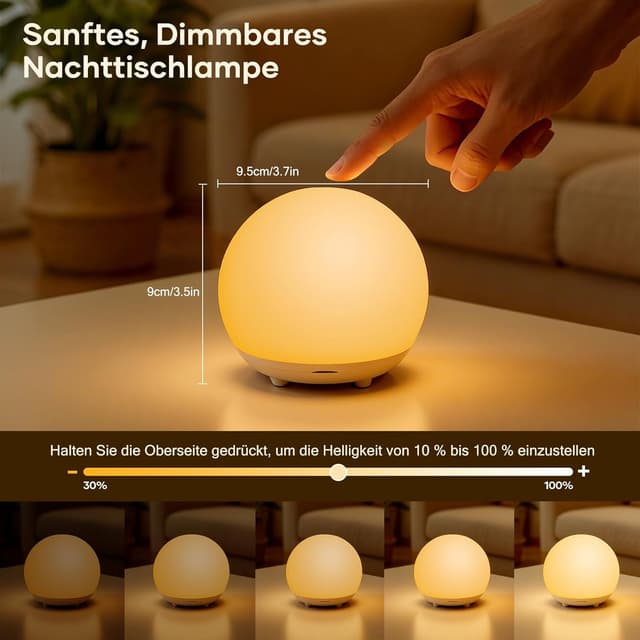 Detalle de Suright Nachtlicht Kinder Touch, RGB 7 Farben