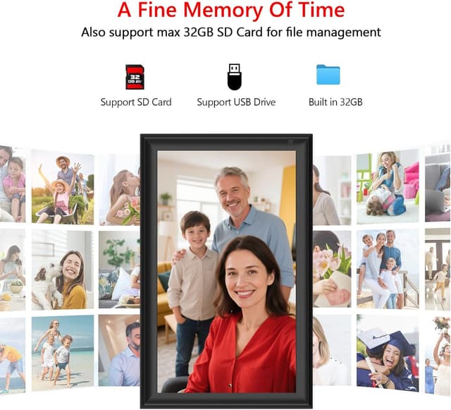 Thumbnail 3 de FRAMEO 15.6 inch digital photo frame
