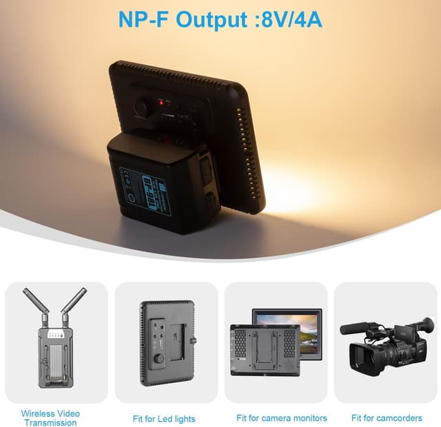 Thumbnail 2 de FOMITO NP-F970 to V‑Mount Adapter for Monitors