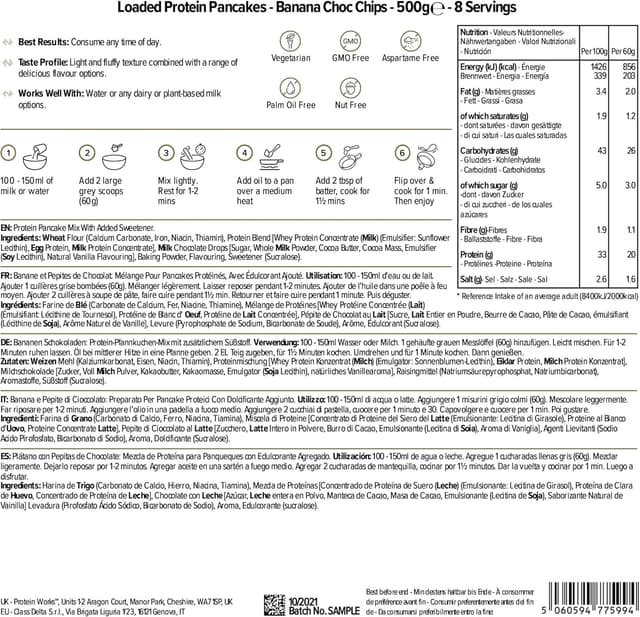 Thumbnail 1 de THE PROTEIN WORKS Loaded Tortitas Proteicas 🍌🍫 500g