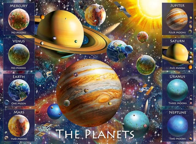 Detalle 2 de Ravensburger The Planets 100 piece jigsaw