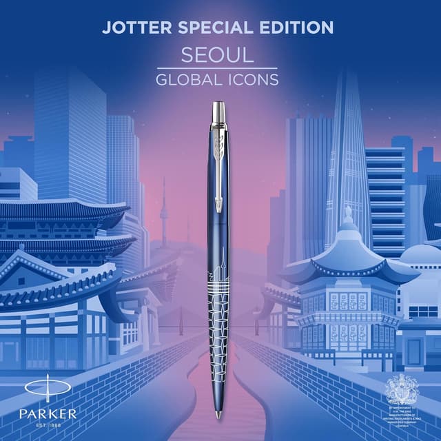Detalle 2 de Parker Jotter Edición Especial Seúl Bolígrafo Azul