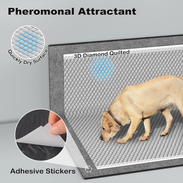 Detalle 2 de MIZOK Charcoal Puppy Pads Large 76x91cm