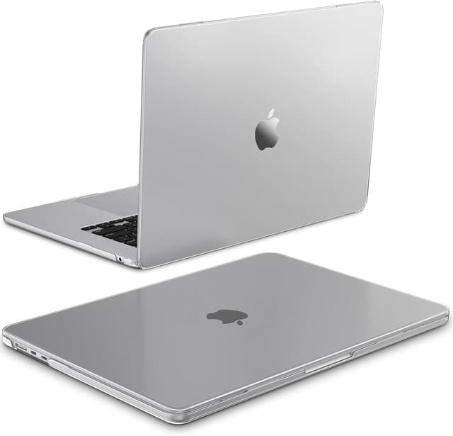 Detalle de FINTIE coque rigide ultra-fine mate pour MacBook Air 15 pouces (M5/M4/M3/M2, 2026–2023) compatible modèles A3448/A3241/A3114/A2941