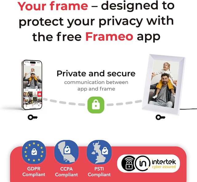 Thumbnail 4 de Frameo 10.1 Inch Smart WiFi Digital Photo Frame