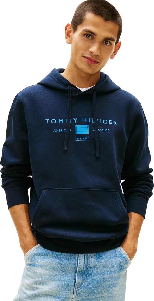 Thumbnail 6 de Tommy Hilfiger Brand Love TR Mono Stack Hoody con cappuccio da uomo