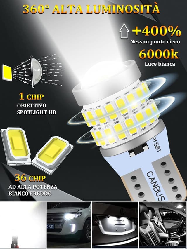 Thumbnail 1 de XELORD 1156 P21W Lampadine LED 6000K