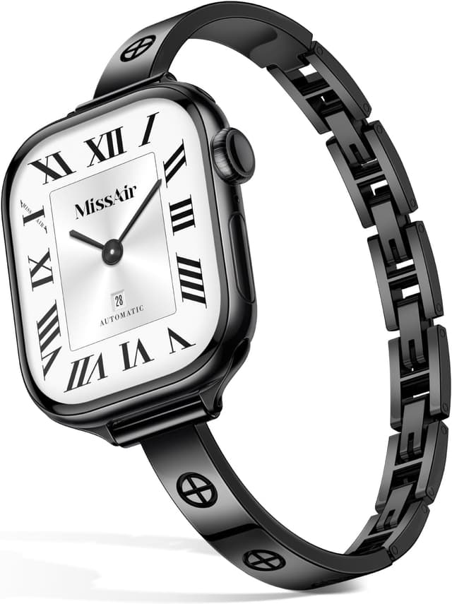 Thumbnail 6 de Missair Thin Band slim metal strap for Apple Watch (40/41/38/42/44/45/46/49mm) in 316L stainless steel