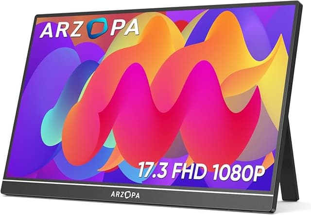 Detalle de ARZOPA Monitor Portátil 17,3” FHD HDR IPS con HDMI y USB-C�