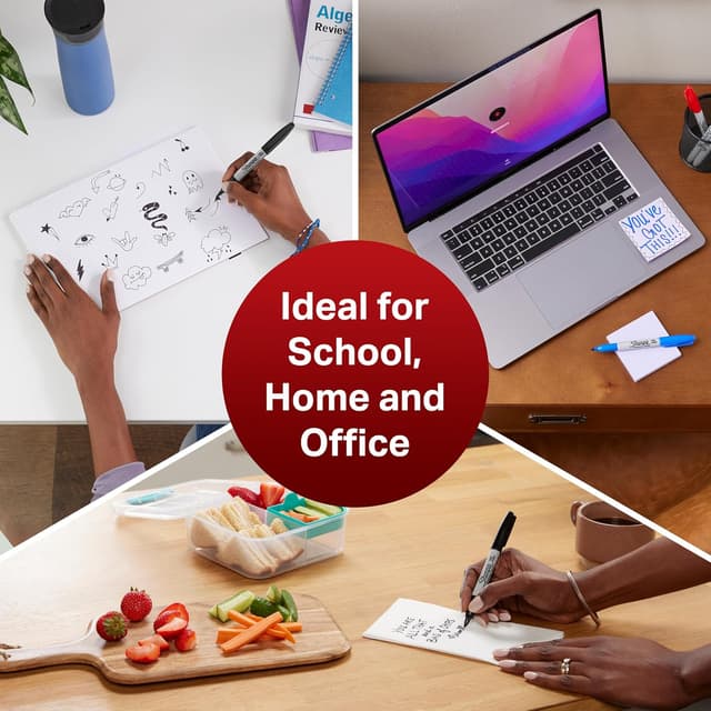 Thumbnail 6 de Sharpie Permanent Markers 12 pack 🎨