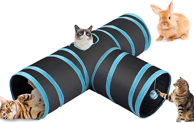Detalle de Cat tunnel toy kit for indoor cats