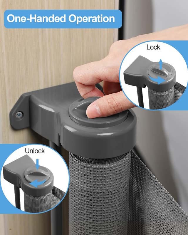 Thumbnail 5 de Lexixi ibao Retractable Mesh Gate 86 cm tall