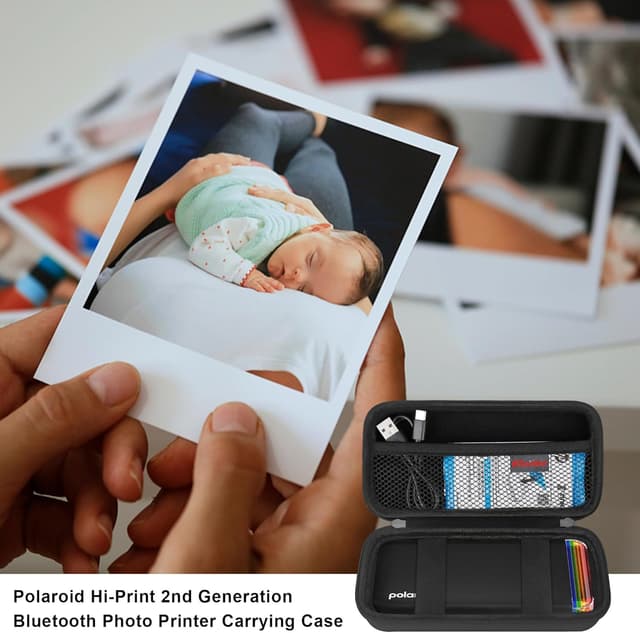 Thumbnail 6 de Elonbo Travel Accessory Polaroid Hi-Print 2nd Gen case (2x3) – Black