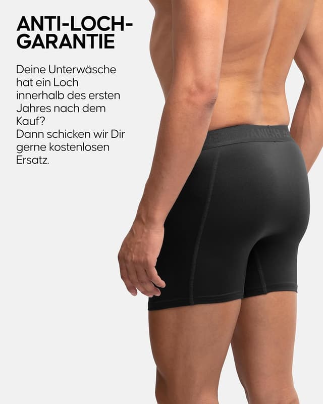 Detalle 2 de DANISH ENDURANCE 6er Pack Sport Boxershorts Herren