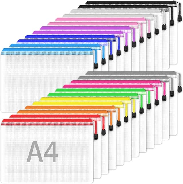 Detalle de Smarpau 24PCS Plastic Wallets A4 34x24cm