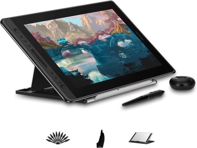 Detalle de HUION KAMVAS Pro 16 15.6-inch drawing tablet with screen (pen display) and battery-free stylus