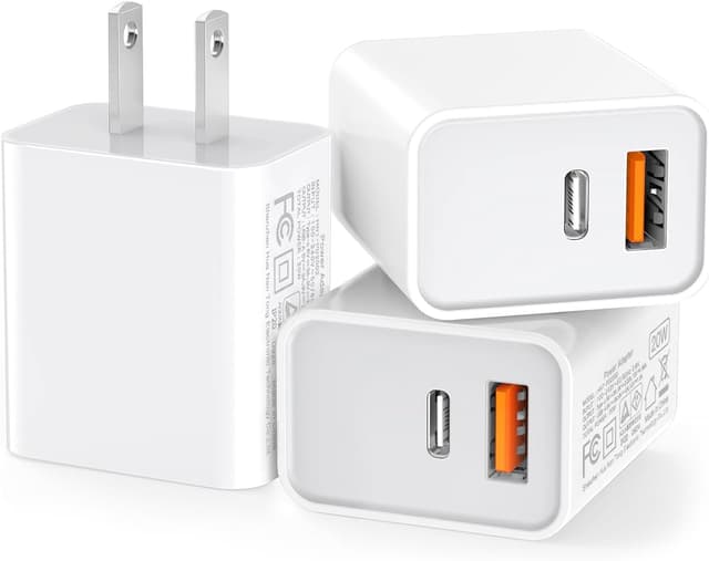 Detalle de 3 Pack 20W USB-C Wall Charger ⚡