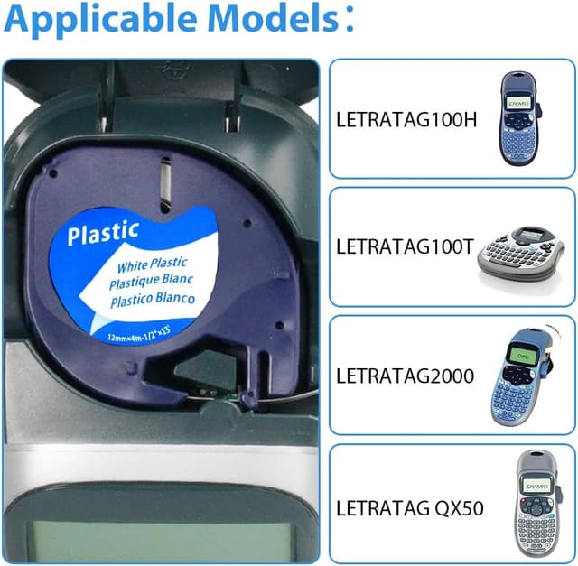 Detalle 2 de OFFCUP Ruban 12 mm Dymo Letratag