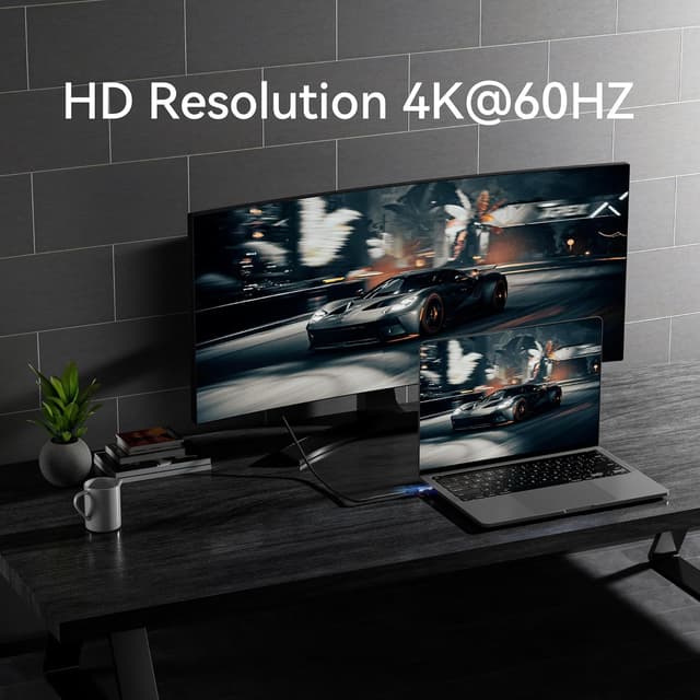 Detalle de BAWIOFIAU USB‑C-Braiding-Kabel (USB 3.2 Gen 2) – kurz 0,25 m, bis 20 Gbps, 4K@60Hz, bis 240 W