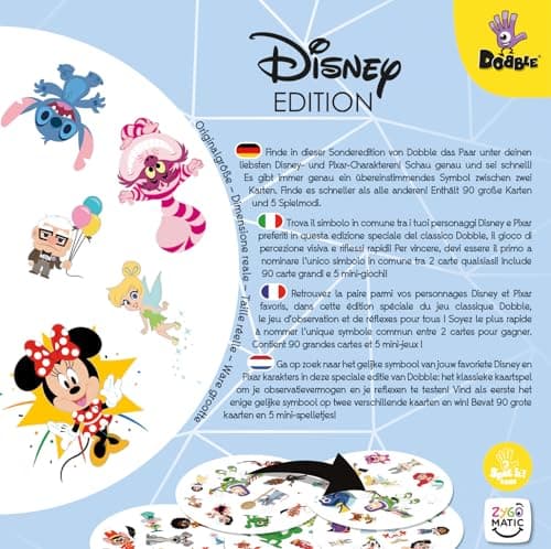 Thumbnail 3 de Asmodee - Dobble Disney Anniversary: ¡Diversión Familiar con Disney! 🎉