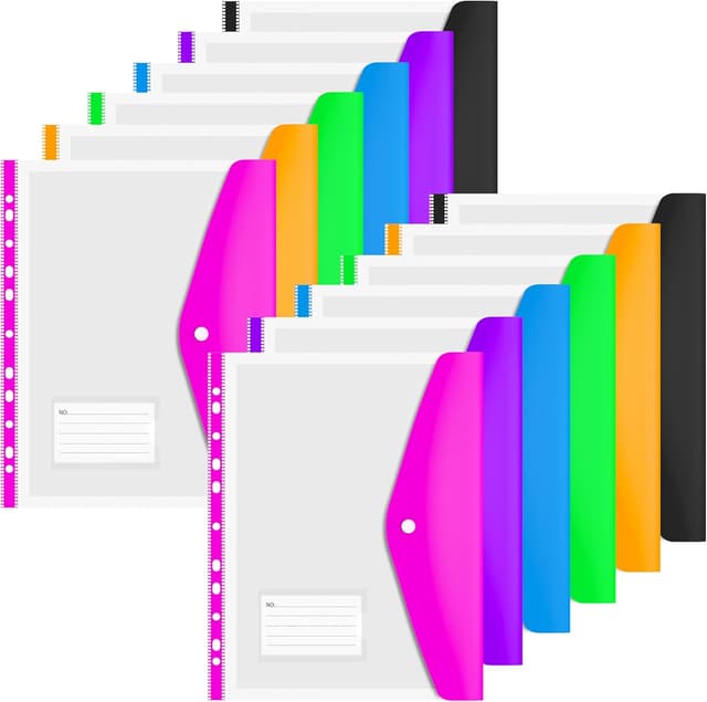 Detalle de A4 Plastic Wallets 12pcs, 31cm x 24.5cm