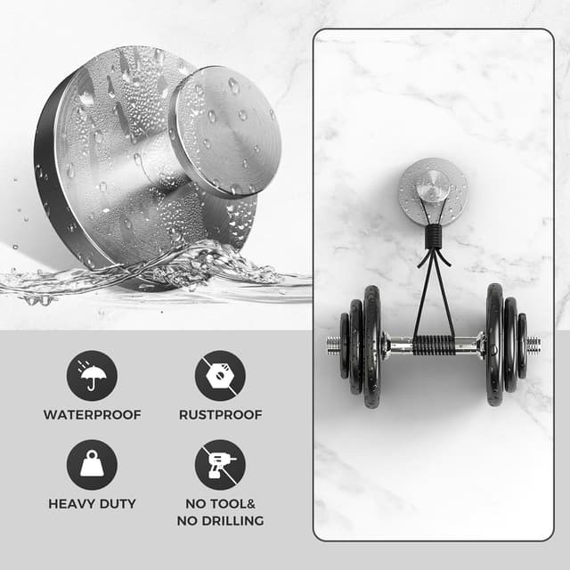 Thumbnail 2 de WingWider Shower Hooks 4-Pack for Glass