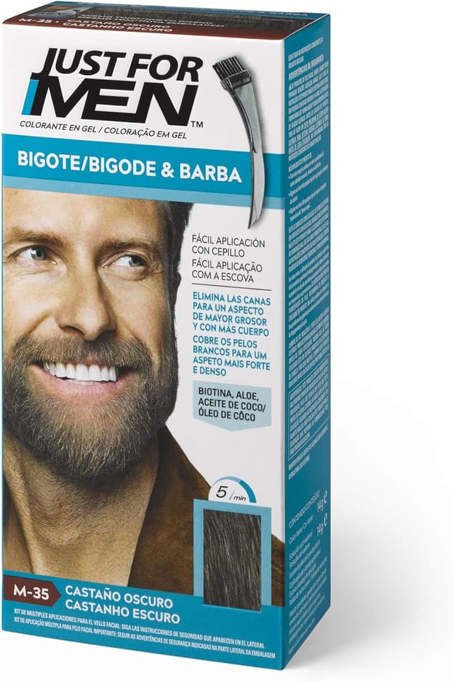 Thumbnail 5 de Just For Men M35 Tinte barba 3 pack 5 min