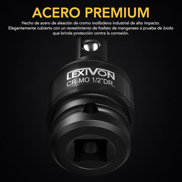 Detalle 2 de LEXIVON Juego llaves vaso universales 3 piezas 1/2