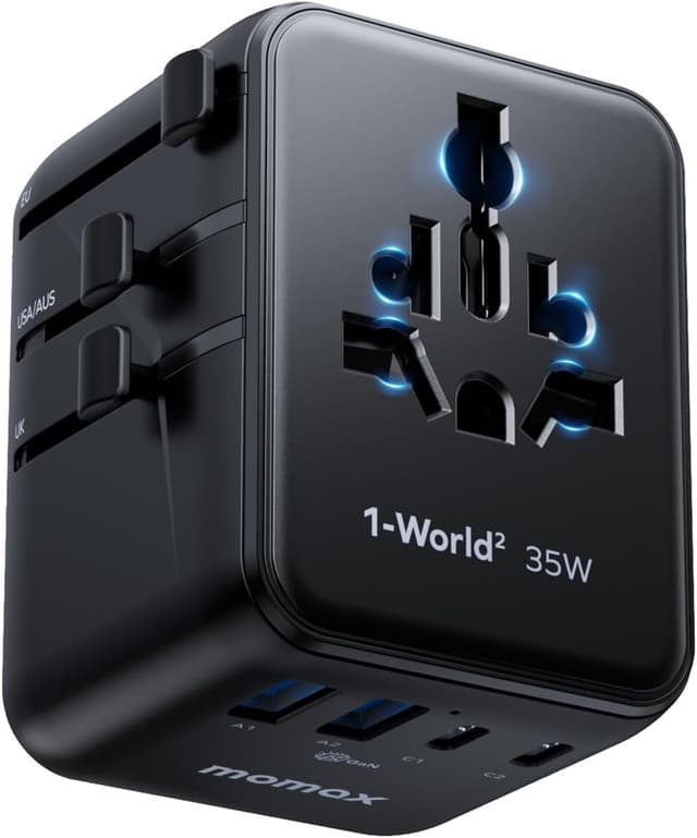 Detalle de Universal travel adapter 35W GaN