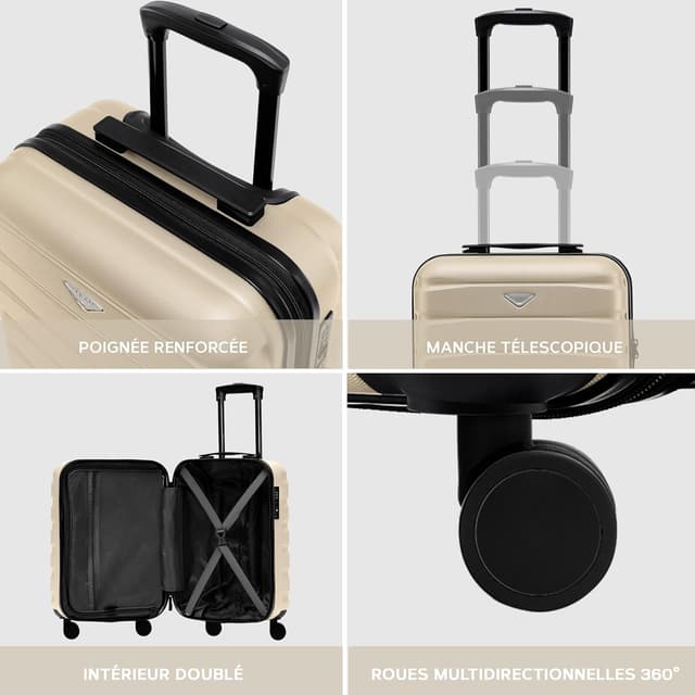 Thumbnail 6 de Flight Knight valigia rigida in ABS a 4 ruote 55x35x25 cm da cabina