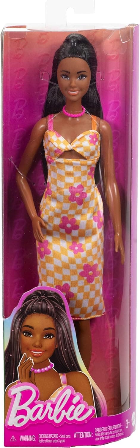 Thumbnail 5 de Barbie Fashionistas 233: Muñeca con vestido naranja y flor