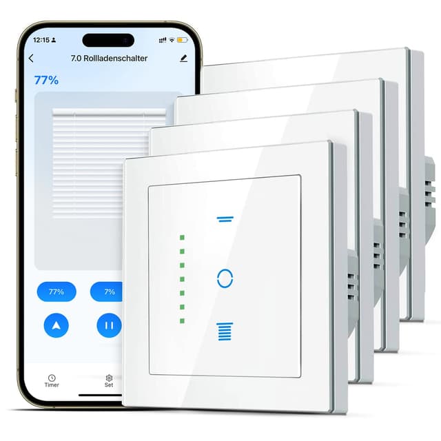 Imagen de SMARTERCURRY WiFi interrupteur volet roulant 4 pièces en OfertitasTOP