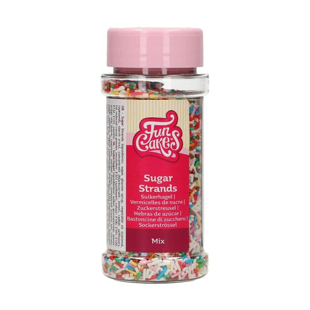 Detalle 1 de FunCakes Sugar Strands Metallic Silber 80 g