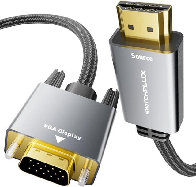 Detalle de SWITCHFLUX HDMI to VGA Adapter Cable 1.8m
