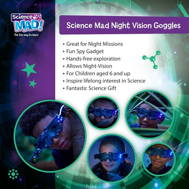 Detalle 2 de Science Mad Night Vision Goggles 2x